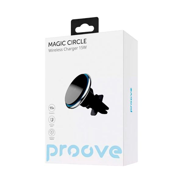 Автотримач з бездротовою зарядкою Proove Magic Circle 15W 146822 фото