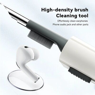 Набор для очистки девайсов ESSAGER 5 in 1 cleaning brush White and Grey 131545 фото