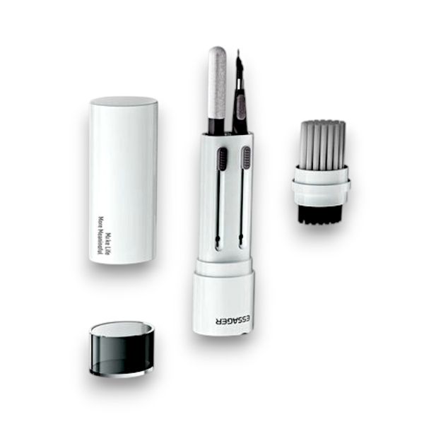 Набор для очистки девайсов ESSAGER 5 in 1 cleaning brush White and Grey 131545 фото